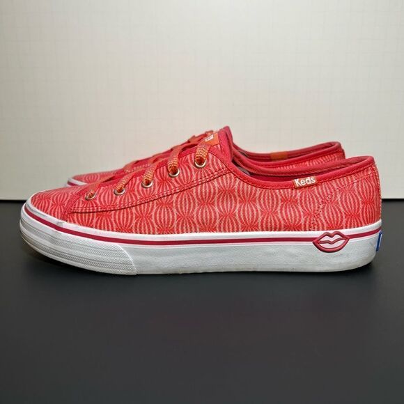 Womens KEDS x EOS Limited Edition Lipstick Pink Low Top Shoes / Size 8 - Picture 4 of 10
